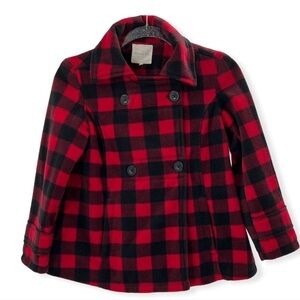 Copper Key Buffalo Check Warm Coat Girls Size 10/12